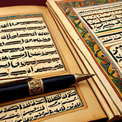 Home 4 **
Prompt: "An ornate, illuminated manuscript page depicting phonetic differences. Arabic calligraphy intertwines with Slovenian and Serbian text examples, highlighting vowel intonations. Warm, golden hues, a subtle background of desert sand, and traditional Islamic geometric patterns subtly incorporated. A vintage quill pen rests beside the manuscript. Focus on the beauty of language and script."
**